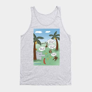 Enormously Funny Cartoon See No Evil Tank Top